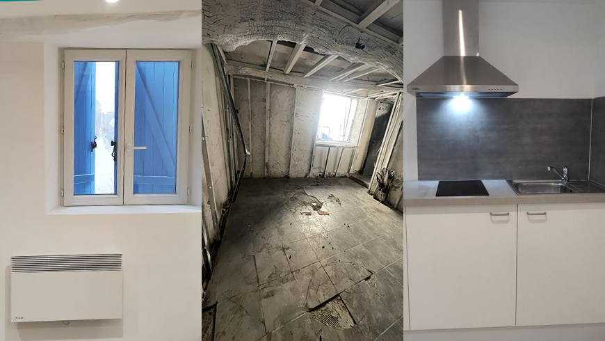 Rénovation d’appartement suite à un incendie