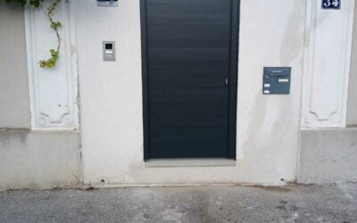 Reprise d’une fissure sur une façade.