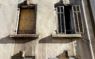 Restauration de façade suite à un incendie