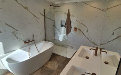 Création complète d’une salle de bain : un chantier mené de A à Z par Abeille Rénovation !